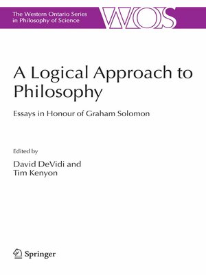cover image of A Logical Approach to Philosophy